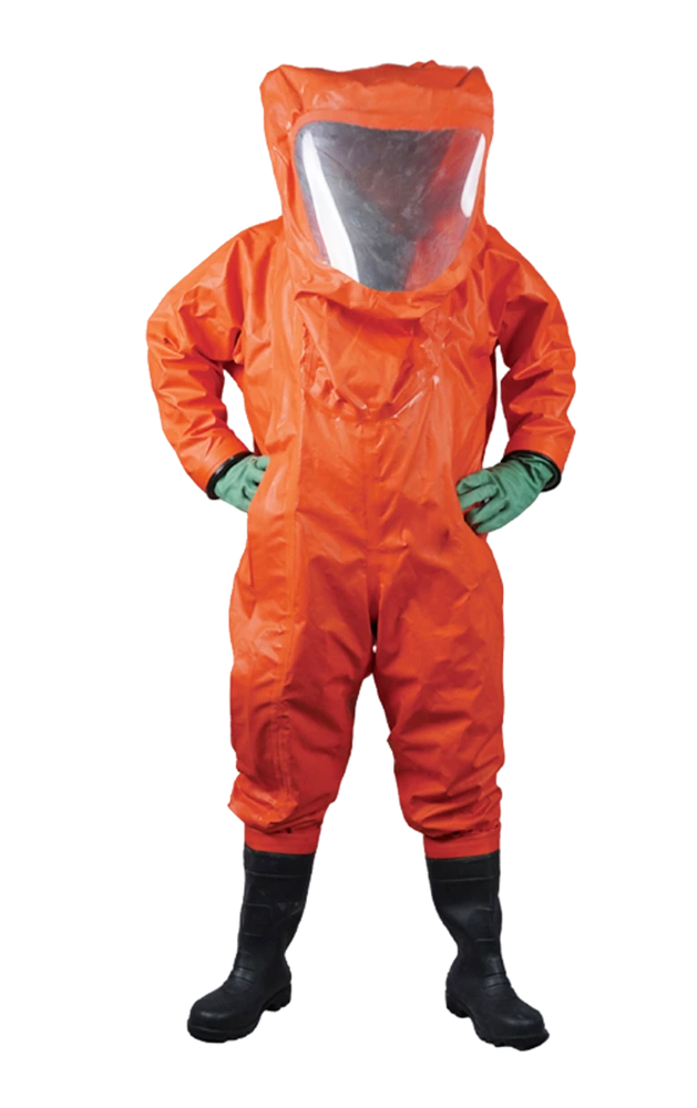 Mono protector químico encapsulado compatible con SCBA